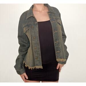 Classic Blues Faded distressed denim jacket